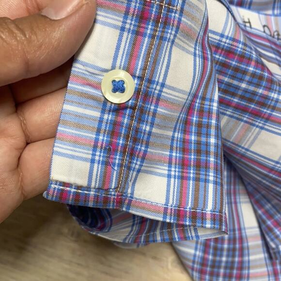 Peter Millar Long Sleeve Button Down Top L - Picture 5 of 7